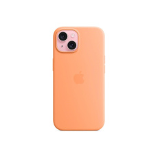 APPLE iPhone 15 Silicone Case with MagSafe - Orange Sorbet APPLE iPhone 15 Silicone Case with MagSafe - Orange Sorbet