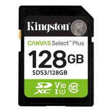 Kingston SDXC karta 128GB Canvas Select Plus, U1, V10, A1 Kingston SDXC karta 128GB Canvas Select Plus, U1, V10, A1