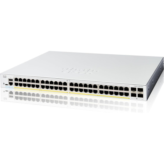 Cisco Catalyst switch C1300-48P-4G (48xGbE,4xSFP,48xPoE+,375W)