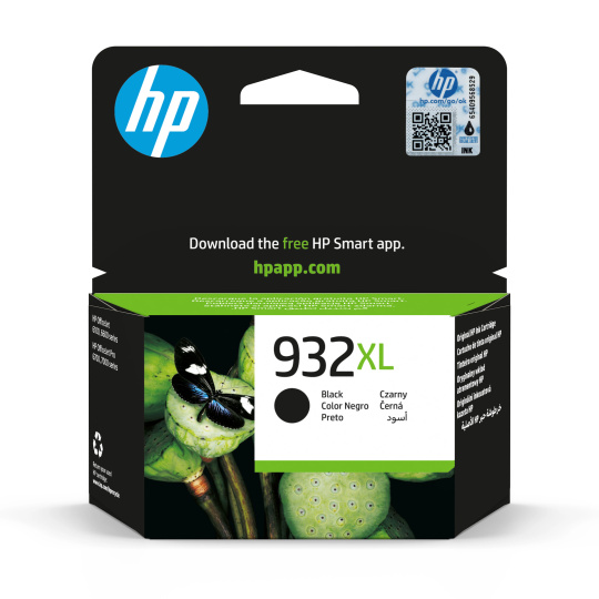 HP 932XL Black Ink Cart, 22,5 ml, CN053AE (1,000 pages) HP 932XL Black Ink Cart, 22,5 ml, CN053AE (1,000 pages)