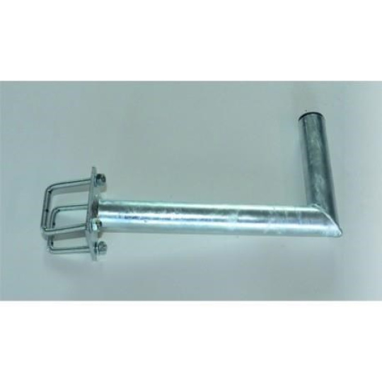 Držák antény na balkón s hranatým zábradlím, žárový zinek, délka 35cm