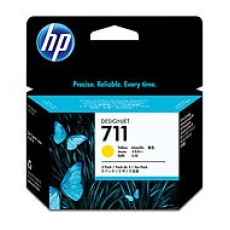 HP 711 Yellow DJ Ink Cart, 29 ml, 3-pack, CZ136A