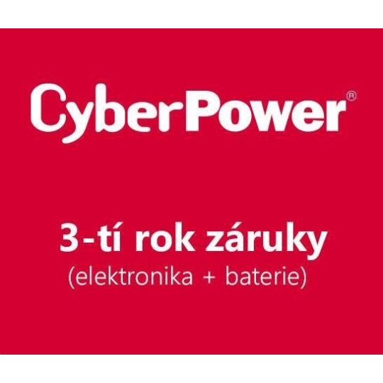 CyberPower 3. rok záruky pro UT1050EG-FR, UT1050EG