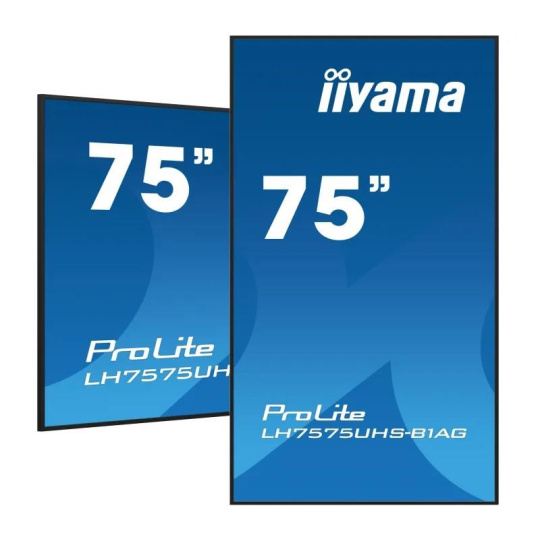Iiyama ProLite IDS, 24/7, 190.5 cm (75''), 4K, USB, RS232, Ethernet, Android, kit (RS232), black