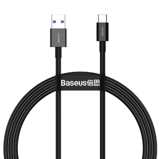 Baseus Superior Series rychlonabíjecí kabel USB/Type-C 66W 1m černá