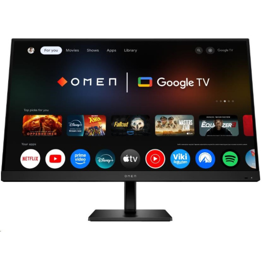 LCD HP OMEN 32x; 80 cm, 31,5", 4k IPS; 144Hz; 400 nits;Google TV,  HDMI 2.0,DP 1.4;USB-C 65W PD,USB-A