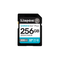 Kingston SDXC karta 256GB Canvas Go! Plus, R:200/W:160MB/s, Class 10, UHS-I, U3, V30