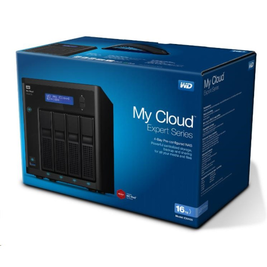 WD My CLOUD EX 4100, 16 TB (4x4TB) 3,5", RJ45, NAS