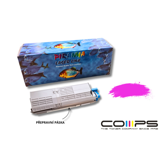 OKI C532 (46490402) PIRANHA - kompatibilní červený toner, 1.5K