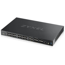 Zyxel XGS4600-32 L3 Managed Switch, 28x gigabit RJ45, 4x 10G SFP+, stackable, dual PSU