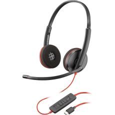 Poly Blackwire C3220 náhlavní souprava, USB-C, stereo (Bulk), černá + pouzdro