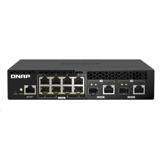 QNAP switch QSW-M2108R-2C (8x2,5GbE,2x10GbE RJ45/SFP+)