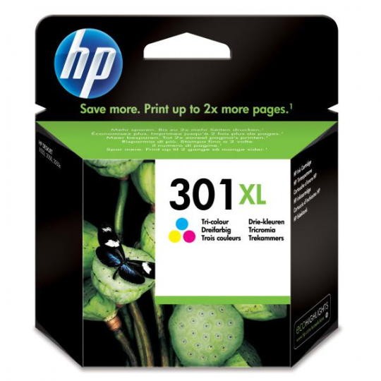 ORIGINÁLNÍ inkoustová cartridge HP CH564EE (HP 301XL), 3barevná