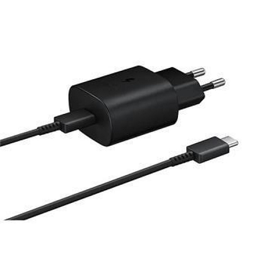 BAZAR - Samsung síťová nabíječka EP-TA800EBE + kabel EP-DG980BBE USB-C, 25W, černá, (bulk) - Po opravě Náhradní krabice BAZAR - Samsung síťová nabíječka EP-TA800EBE + kabel EP-DG980BBE USB-C, 25W, černá, (bulk) - Po opravě Náhradní krabice