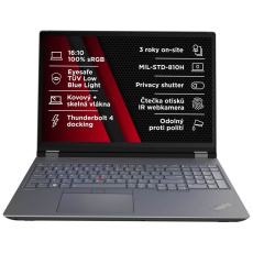 LENOVO NTB ThinkPad/Workstation P16 G2 - i7-14700HX ,16"WQUX OLED Touch,32GB,1TBSSD,RTX 3500 Ada 12GB,IRcam,W11P