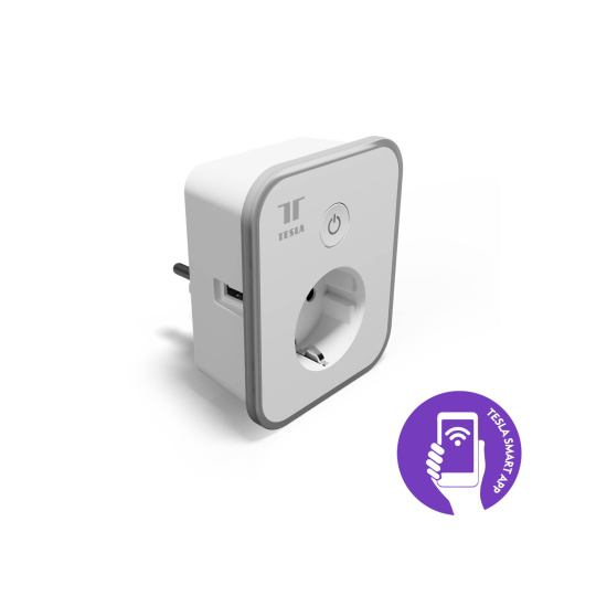 BAZAR - Tesla Smart Plug 2 USB - Poškozený obal (Komplet)