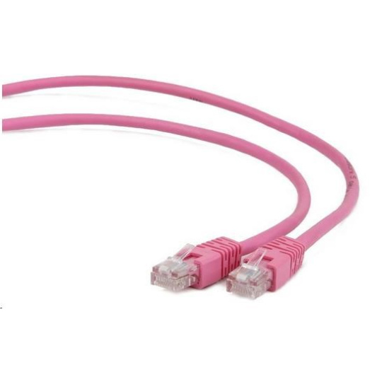 GEMBIRD kabel patchcord CAT6 stíněný FTP 5m, růžový