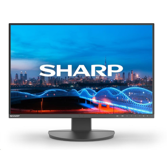 SHARP MT 24" MultiSync EA241W-BK, IPS TFT, 1920x1200, 300nit, 1000:1, 5ms, DP, DVI-D, HDMI, USB, Repro, Černý