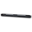 Intellinet Patch Panel, 19", Cat5e, 16-Port, UTP, 1U, Black