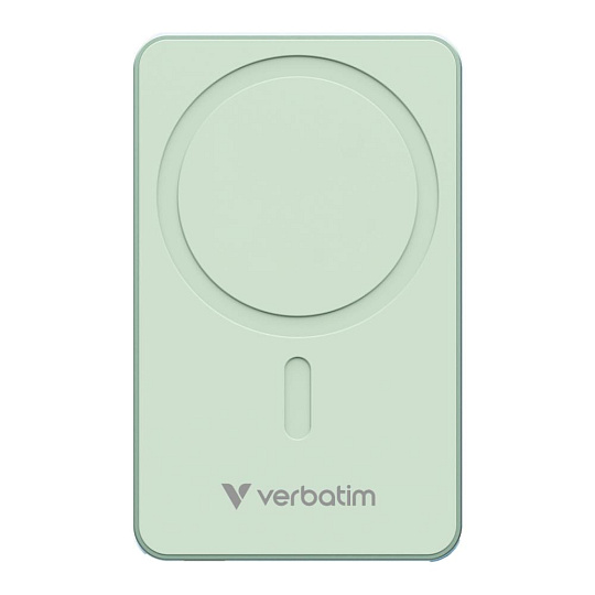VERBATIM Powerbanka Charge 'n' Go Essentials, Magnetická, 10000 mAh, USB-C, Zelená VERBATIM Powerbanka Charge 'n' Go Essentials, Magnetická, 10000 mAh, USB-C, Zelená