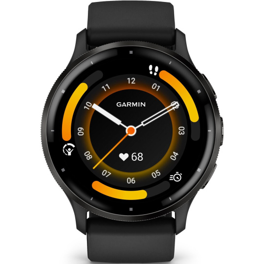 Garmin Venu® 3, Slate/Black, Silicone band