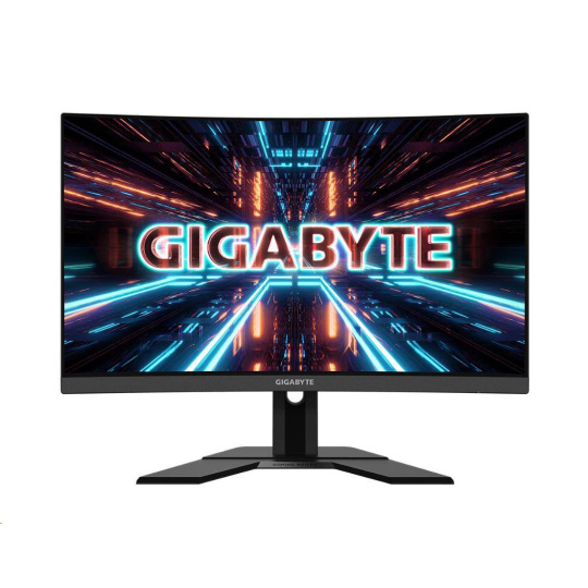 GIGABYTE LCD - 27" Gaming monitor G27QC A, Prohnutý VA1500R, 2560 x 1440 QHD, 165Hz, 4000:1, 250cd/m2, 1ms, 2xHDMI, 2xDP