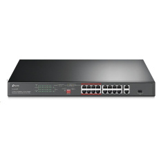 TP-Link CCTV switch TL-SL1218P (16x100Mb/s, 1xGbE uplink, 1xGbE/1xSFP combo uplink, 16xPoE+, 150W)