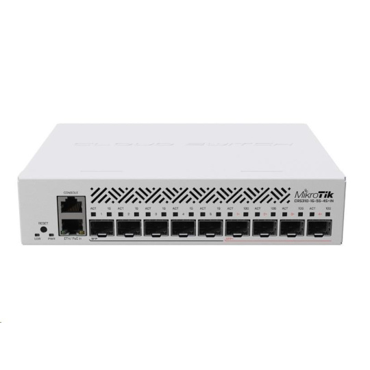 BAZAR - MikroTik Cloud Router Switch CRS310-1G-5S-4S+IN - Poškozený obal (Komplet)