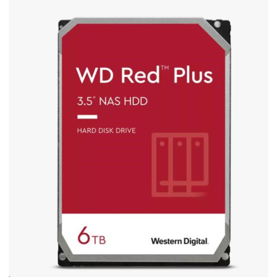 BAZAR - WD RED PLUS NAS WD60EFZX 6TB SATAIII/600 128MB cache 185 MB/s CMR