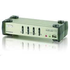 BAZAR - ATEN přepínač 4-port KVMP USB+PS/2, usb hub, audio, OSD, 1.2m kabely - Rozbaleno (Komplet) BAZAR - ATEN přepínač 4-port KVMP USB+PS/2, usb hub, audio, OSD, 1.2m kabely - Rozbaleno (Komplet)