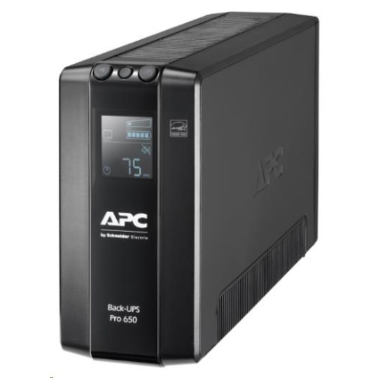 APC Back UPS Pro BR 650VA, 6 Outlets, AVR, LCD Interface (390W)