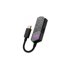 ASUS adaptér ROG CLAVIS adaptér na sluchátka, USB-C na 3.5mm Jack, ARGB