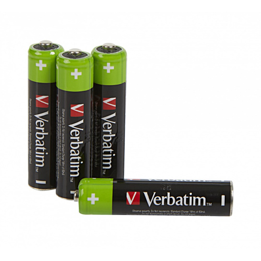 VERBATIM Nabíjecí baterie AAA Premium 4-Pack 950mAh HR03