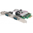 MANHATTAN Serial PCI Express Card, Two DB9 ports