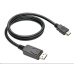 C-TECH kabel DisplayPort/HDMI, 1m, černý