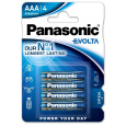 PANASONIC Alkalické baterie EVOLTA Platinum LR03EGE/4BP AAA 1,5V (Blistr 4ks)