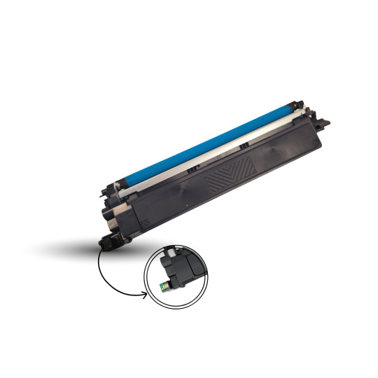 Brother TN249C - kompatibilní modrý toner s čipem