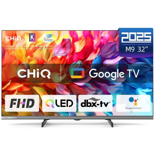 CHiQ L32QM9G TV 32", FHD, QLED, metalická bezrámečková, smart, Google TV, Dolby Audio, HDR, Chromecast