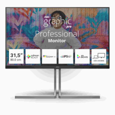BAZAR - AOC MT VA LCD WLED 31,5" U32U3CV - IPS nano color, 3840x2160,HDMI,DP, USB-C,USB 3.2,RJ45,pivot,repro - rozbaleno BAZAR - AOC MT VA LCD WLED 31,5" U32U3CV - IPS nano color, 3840x2160,HDMI,DP, USB-C,USB 3.2,RJ45,pivot,repro - rozbaleno
