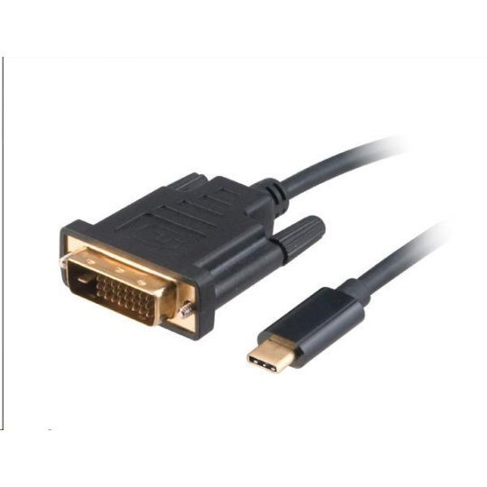 AKASA adaptér USB Type-C na DVI, kabel, 1.8m