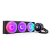 NZXT vodní chladič Kraken 360 ELITE RGB / 3x120mm RGB fan / 4-pin PWM / LCD disp. / 6 let