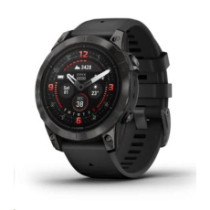 Garmin Epix Pro Sapphire 47 mm - Carbon Gray DLC titanium with black silicone band, EU