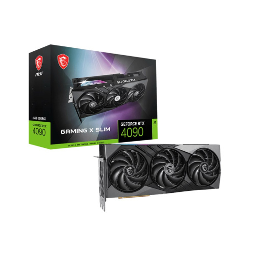 MSI VGA NVIDIA GeForce RTX 4090 GAMING X SLIM 24G, 24G GDDR6X, 2xDP, 2xHDMI