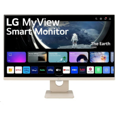 BAZAR - LG MT IPS LED 27" 27SR50F - IPS panel, SMART, 1920x1080, 2xHDMI, 2x USB, repro, webOS, bezova barva - Poškozený