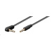 PREMIUMCORD Kabel Jack 3,5mm - 3,5mm konektor 90° M/M 1m